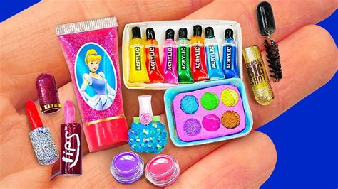 barbie doll makeup|67 DIY MINIATURE IDEAS for BARBIE ~ BIG MAKEUP COLLECTION  .